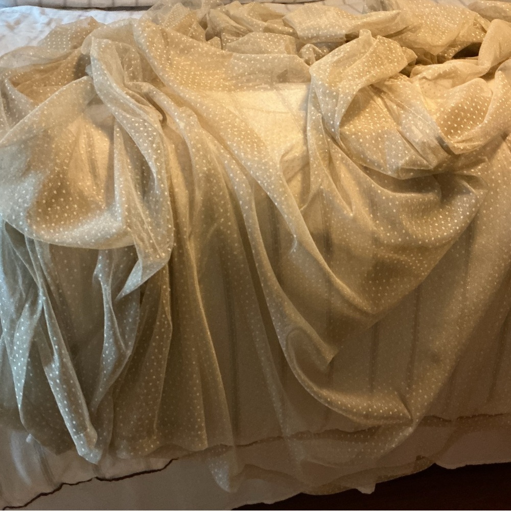 California King Sheer Shimmery Bed Cover - Picture 2 of 16